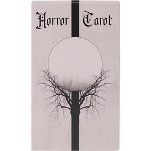 zwxqe Tarocchi da scrivania, stile horror, strumento di divinazione, design misterioso di divinazione, carta di intuizione psicologica, mazzo di guida simbolico, ideale per riflessione personale e uso per
