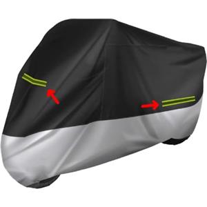 TOP DRIVE COPRIMOTO TELO COPRI MOTO SCOOTER CAPPOTTA COPERTURA FELPATO IMPERMEABILE ANTIGRAFFIO ADATTO A QUALSIASI STAGIONE UNIVERSALE VARIE MISURE: L: 232x100x125cm