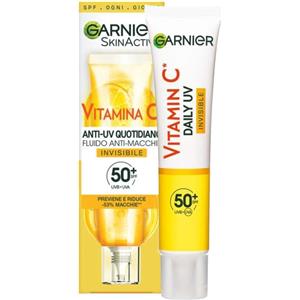 Garnier Fluido Anti-UV SPF 50 - Anti-Macchie Invisibile, Arricchito con Vitamina C, Per Tutti i Tipi di Pelle, 50 ml