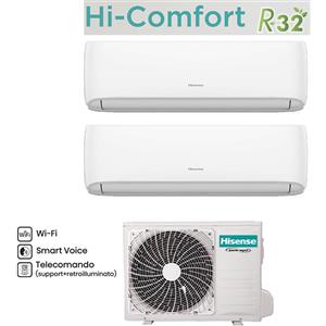 HISENSE Climatizzatore Condizionatore Hisense A++A+ Dual Split Inverter serie HI-COMFORT 9+9 2AMW35U4RGC R-32 Wi-Fi Integrato + SMART VOICE CONTROL 2025 PRONTA CONSEGNA
