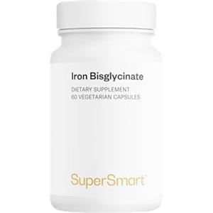 Supersmart Ferro Bisglicinato - Sostiene il Sistema Immunitario e la Funzione Cognitiva - Anti-Fatica - Vegano - Senza Glutine - SuperSmart