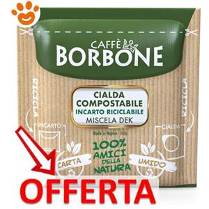 Borbone Caffè Cialde ESE 44 - Dek decaffeinato - Confezione Da 50 Cialde - CONFEZIONE RISPARMIO