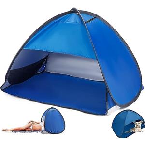 Hfnnhl Tenda da Spiaggia Pop Up per Animali Personali e di Piccola Taglia, Riparo Solare da Spiaggia Antivento Tende da Spiaggia Portatili All'aperto per Cani di Piccola Taglia Gatti ( Color : Blue , Size :
