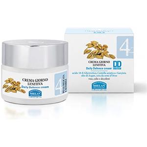 Helan Crema Giorno Lenitiva 50 ml - Linea Viso 4 per Pelli Delicate e Sensibili con Protezione Solare e Olio di Argan