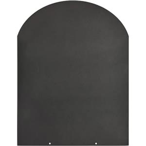 Bonussi Pedana Salvapavimento per Stufe a Pellet e Legna 90x80 cm in Acciaio Nera