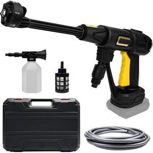 JAOGAUS Pulitore ad alta pressione, 200 bar, idropulitrice portatile per batteria Makita 18 V, motore senza spazzole idropulitrice elettrica ad alta pressione con ugello multifunzione 6 in 1, 3 livelli di