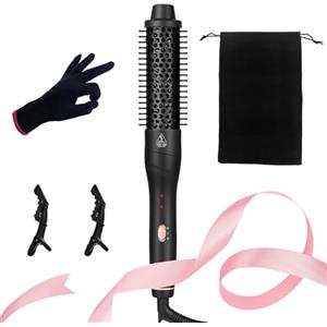 Oskuglin Spazzola Termica Rotante per Capelli - Spazzola Rotonda Professionale 38mm con Aria Calda, per Ricci e Volume, Ferro Arricciacapelli e Lisciante, Volumizzante per Styling Rapido