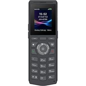 Fanvil Linkvil W610D DECT Cordless Phone, Bluetooth 5.0, 3.5mm Headphone Jack, Push to Talk, 1.8m Drop Resistant, Black