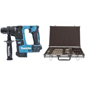 Makita DHR171Z - senza batteria / caricabatterie, 18 V, 17mm & D-42444 - Set punte e scalpelli Makita SDS-Plus