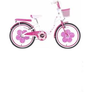 Generico Bicicletta da bambina Camilla colore rosa con accessori cestino misura 20