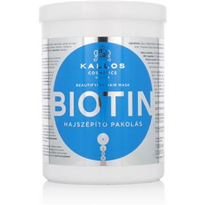 Kallos Cosmetics Maschera per Capelli Biotin 1000 ml - Rinforzante e Promotore di Crescita