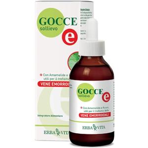 Erba Vita Gocce E - Integratore Alimentare per il Benessere delle Vene Emorroidali e Circolazione, 50 ml