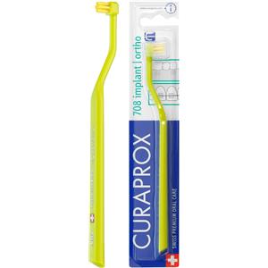 Curaprox CS 708 Spazzolino Manuale per Impianti Dentali - Curvatura Perfetta per Angoli Difficili