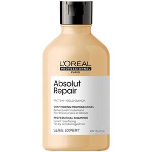 L'Oréal Professionnel Absolut Repair Shampoo 300ml - Shampoo Riparatore per Capelli Danneggiati con Gold Quinoa e Proteine