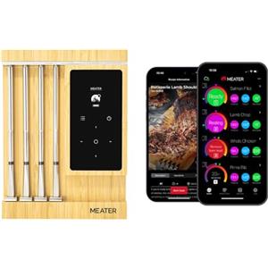 MEATER Pro XL [Novità]: Il termometro per carne wireless intelligente con quattro sonde avanzate | Sensori Multisensore | BBQ, forno, barbecue, affumicatore, friggitrice ad aria calda, friggitrice