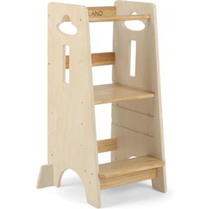 COSYLAND Torre Montessoriana da 1 Anno - Torre montessoriana bambini in Legno Più Spesso - Torretta Montessoriana con Scala Regolabile a 3 Altezze - Scala Montessoriana per Bambini