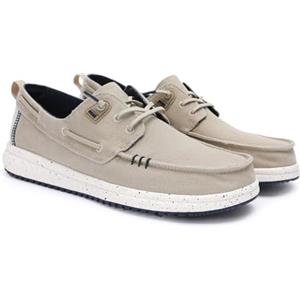 WALK IN PITAS | Byron | Mocassini Uomo per L'Estate | Scarpe da Barca Estive | Sportive Uomo | Sneakers | Scarpe Walkinpitas | Beige 46