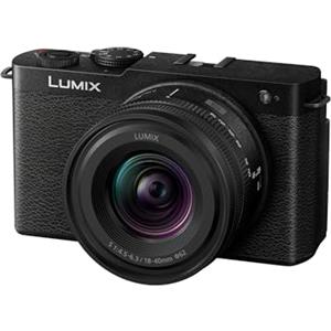 Panasonic Lumix DC-S9NE-K Videocamera mirrorless Full Frame Open Gate per vlogging, 24,2 MP, video 6K/4K, PDAF 779 punti, stabilizzazione dell'immagine, Nero, con S-R1840E 18-40mm S Obiettivo