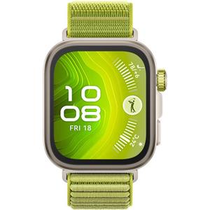 Huawei WATCH FIT 4 Pro, vetro zaffiro, cassa in titanio e cinturino verde. Fino a 10 giorni di autonomia e compatibile con iOS e Android.