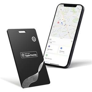MISIRUN SmartCard Wallet Tracker GPS Portafoglio Ultra Sottile 1.8mm, IP68 Impermeabile, Smart Tag Compatibile con Apple Find My (Solo iOS), Bluetooth Localizzatore per Valigia, Borsellino, Passaporto
