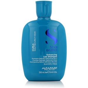 Alfaparf Semi di Lino Curl Enhancing Low Shampoo 250ml - Shampoo Delicato per Capelli Ricci e Mossi, Idratante e Definente