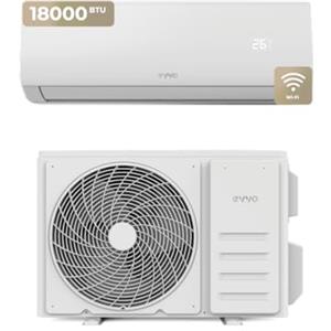 EVVO Aria condizionata EVVO CLIMA raffreddamento e riscaldamento, connettività WIFI, motore inverter, pompa di calore, classe A++/A+, deumidificatore, R32 (18.000 BTU)