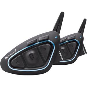 MIDLAND BTX2 PRO S-LR -2PZ- INTERCOM MOTO CON ANTENNA Coppia di Interfoni