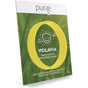 Purae Volavia Braccialetto Antizanzare - Scudo Naturale con Oli di Citronella ed Eucalipto, Ideale per Bambini dai 3 Anni