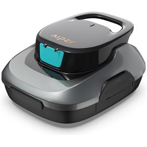 AIPER Robot per piscina, aspirapolvere senza fili, batteria per piscina 90 minuti, pulizia automatica con funzione di parcheggio, detergente compatto e leggero, ideale per piscine fuori terra