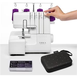VIOLA Kit Piedini e Accessori Cucito per macchina Tagliacuci Good Lock T12