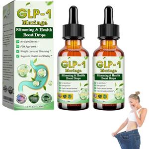 Doduiu HHVB GLP-1 Moringa Drops, gocce di liquidi naturali avanzati per la cura del corpo, HHVB Moringa organica GLP-1, GLP-1 integratore gocce per donne e uomini, rassodante per la cura della pelle e del