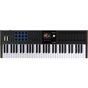 Arturia KeyLab 61 MK3 tastiera controller MIDI Nero per produzione musica, software tutto in uno - 61 tasti, 9 encoder, 9 fader, 1 ruota di modulazione, 1 ruota di Pitch Bend, 12 pad - Nero