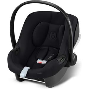 CYBEX Seggiolino auto Aton B2 i-Size, Dalla nascita a circa 24 mesi, Max. 13 kg, Con riduttore per neonato, Compatibile con SensorSafe, Nero (Volcano Black)