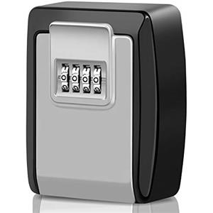 Faneam Grande Cassetta Sicurezza Chiavi Combinazione a 4 Cifre, Key Box Impermeabile Cassaforte per Chiavi Esterno Portachiavi Cassetta per Chiavi Muro Sicurezza per Chiave per Casa Garage