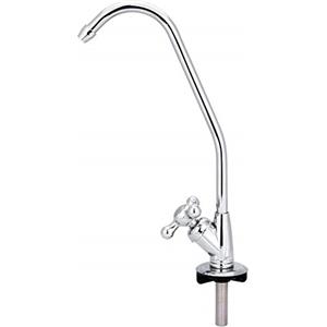 Natudeco Rubinetto purificatore d'acqua da cucina, rubinetto per filtro acqua potabile Ro ad osmosi inversa Rubinetto per acqua potabile diretta cromato in lega di zinco