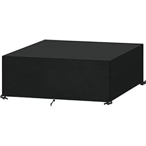 SanGlory Copertura Mobili da Giardino Impermeabile Copertura Tavolo Esterno Rettangolare Copri Tavolo Giardino Copertura per Tavolo da Giardino Antivento Telo Copertura per Esterno, 140x80x71cm