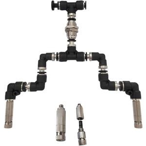 duspruzzi Spruzzatore per rettili della foresta pluviale, 0,15 mm, bocchetta per terrari, nebulizzatore, spina in metallo regolabile a 360°