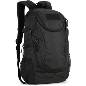 HUNTVP Zaino Sportivo 25L Zainetto Militare Tattico Molle per Campeggio Alpinismo Escursionismo Ciclismo Viaggio Trekking Sport, nero
