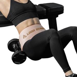 LARA STAR Cintura di spinta per fianchi, cintura per glutei, per allenamento glutei, ponte, glutei, glutei, kettlebell, per affondi, squat inverso (rosa)