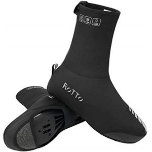 ROTTO Soprascarpe Ciclismo MTB Copriscarpe Bici Strada Ghette per Scarpe Invernali in Pile Polare Impermeabile