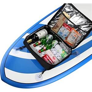 Wivmypog Borsa termica per tavola da paddle, 11 ll borsa termica portatile SUP impermeabile, isolata, per Surf Sup, accessori per tavola da paddle con 4 ventose per kayak