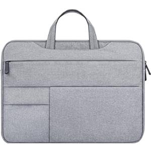 JOOEER Custodia Laptop Sleeve Borsa per 14 Pollici Laptop Computer Notebook Chromebook, Custodia Protettiva in Poliestere per Computer Morbida Imbottita con Maniglia Tasche Multiple, Grigio