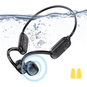 GOHHME Cuffie Conduzione Ossea Cuffie Nuotare Bluetooth 5.3 Impermeabile IP68 32 GB Memoria Flessibile 150mAh Cuffie Wireless Bluetooth per Nuoto Corsa Gaming Sport Lavoro