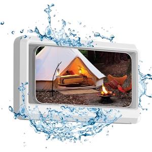 Helweet Supporto per Telefono da Doccia, Porta Telefono Doccia, Supporto per Cellulare da Doccia, Impermeabile Portacellulare Supporto, Compatibile con Telefoni Cellulari Inferiori a 6.8 Pollici, 19 x 11cm