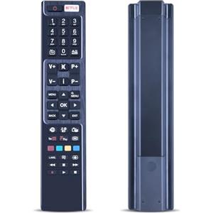TCNOUMT Telecomando universale di ricambio per Polaroid Telefunken Bush Digihome TV RC4848F compatibile con 24HBJ55U 32HB6J61U 43HB6T72U 48HB6T72U 50HB6T72U 55HB6T72U 65HL6T64U P32FS1956A P55FS0756A