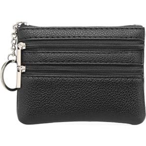 GOIACII Mini Portamonete Donna in PU Pelle, Piccolo Portamonete Donna, Mini Portafoglio Portamonete da Donna con Portachiavi