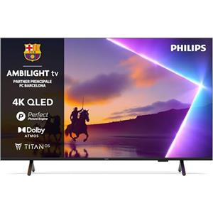 Philips Ambilight 50PUS8510 4K QLED Smart TV - Display 50'' con piattaforma Titan OS, Pixel Precise Ultra HD e Dolby Atmos Sound - Funziona con Alexa e Google Voice Assistant