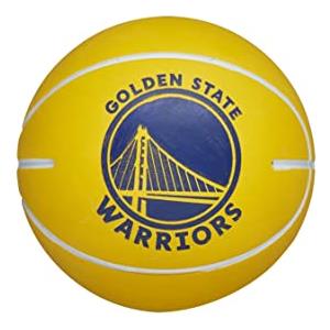 Wilson Pallone da Basket, NBA Dribbler, Golden State Warriors, Utilizzo Indoor e Outdoor, Taglia per Bambini, Blu