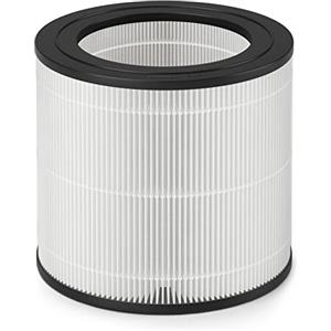 Philips Domestic Appliances Philips Filtro di ricambio originale per il purificatore d'aria AC0650, NanoProtect HEPA, 12 mesi, indicatore a vita, nero/bianco (FY0611/30)