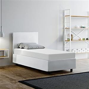 miasuite i sogni italiani Materasso Singolo 90x200 Sfoderabile, alto 14 cm - Semi Rigido, Indeformabile, Anallergico, Antiacaro. Sim H14